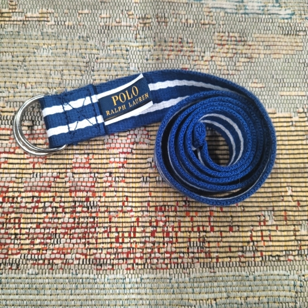 Polo Ralph Lauren Striped D Ring Belt Little Kids Boys Girls Size 10